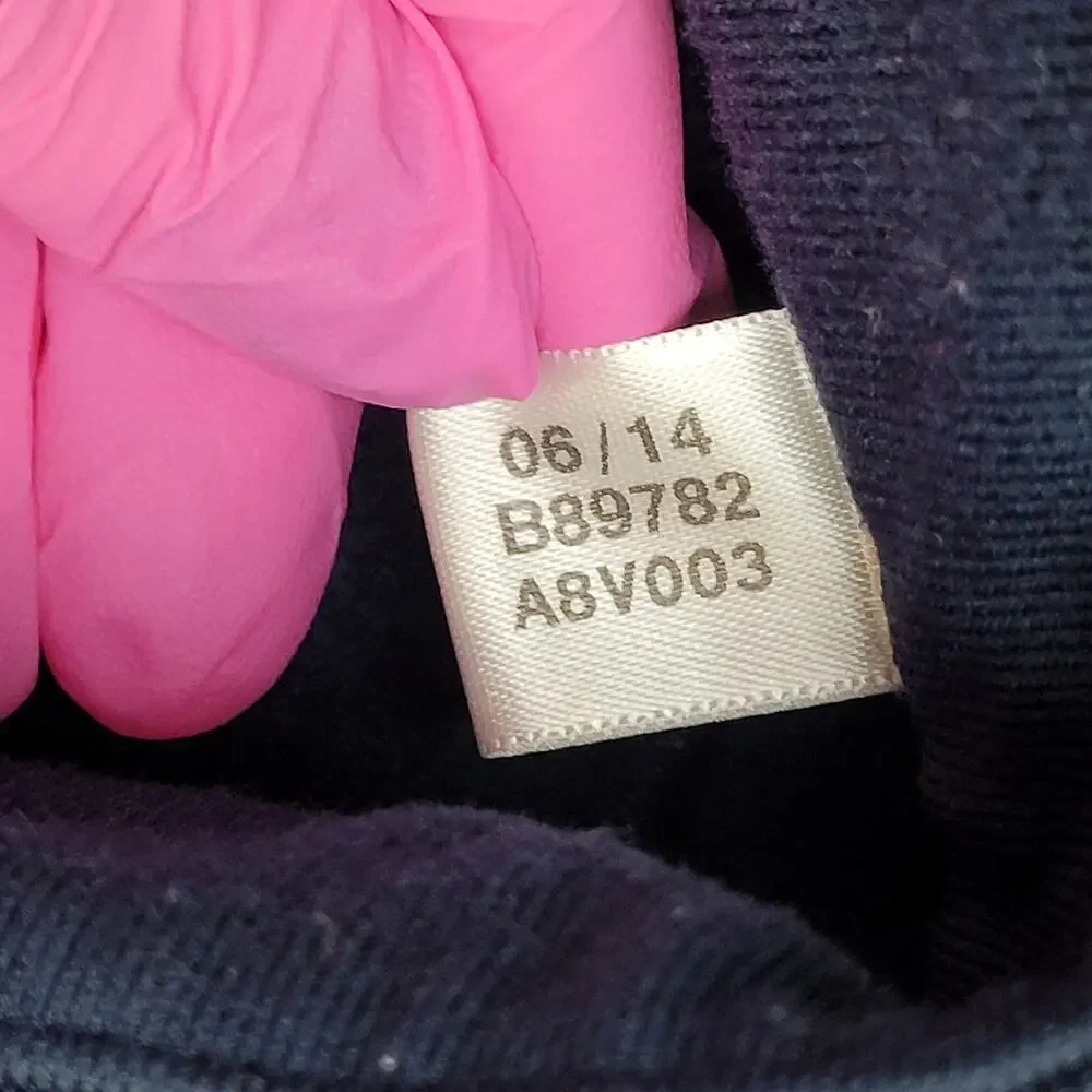 ADIDAS 1/4 Zip Sweater XL 25x30 Navy-Blue Climawarm